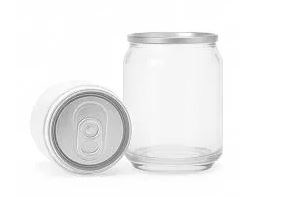 Can PET Clear 250ml with sipper lids(Qty:200)